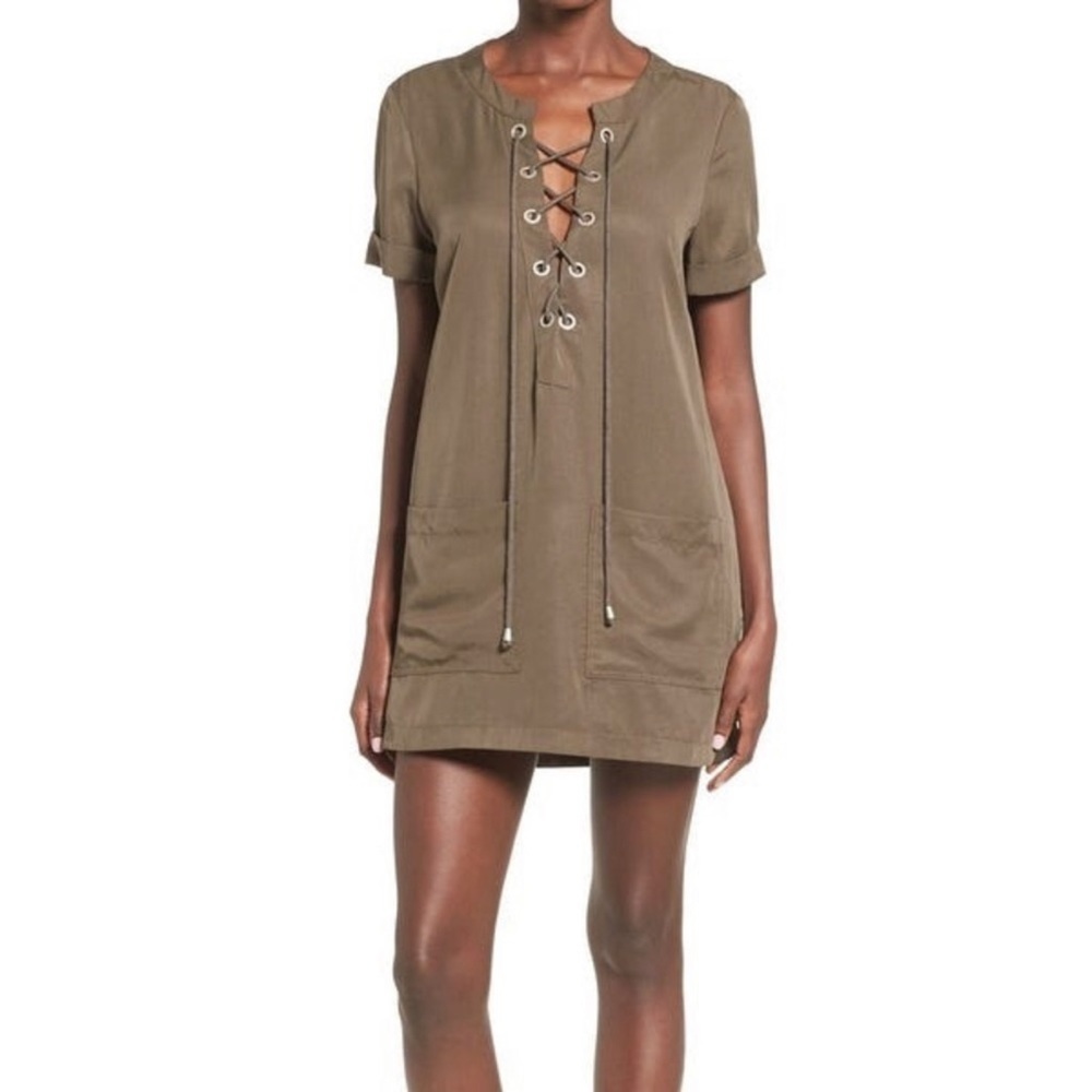 **NWT** Pam & Gela Lace Up Dress